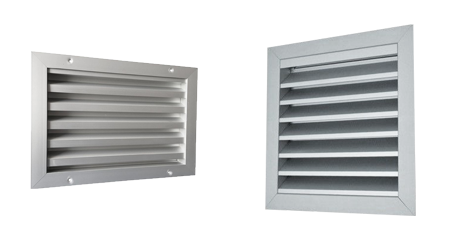 Buitenlucht rooster aluminium Buitenlucht rooster aluminium