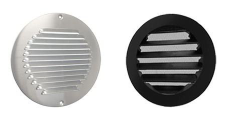 Ronde buitenlucht-roosters ALU Ronde buitenlucht-roosters ALU