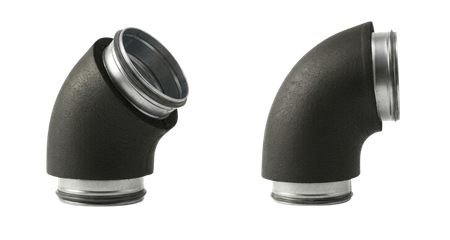 Geïsoleerde bochten 45+90 graden SAFE