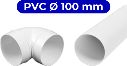 Kunststof kanaal rond 100mm