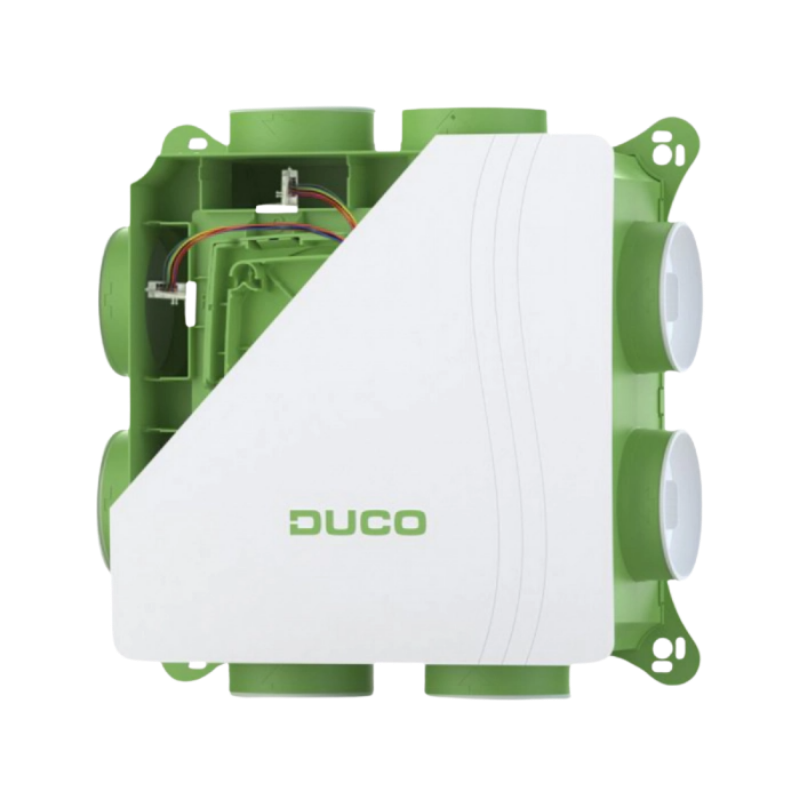 Ducobox Silent 2.0 Woonhuisventilator (systeem C) - 400 M3/h - Randaarde - Ingebouwde Vochtsensor afbeelding 1