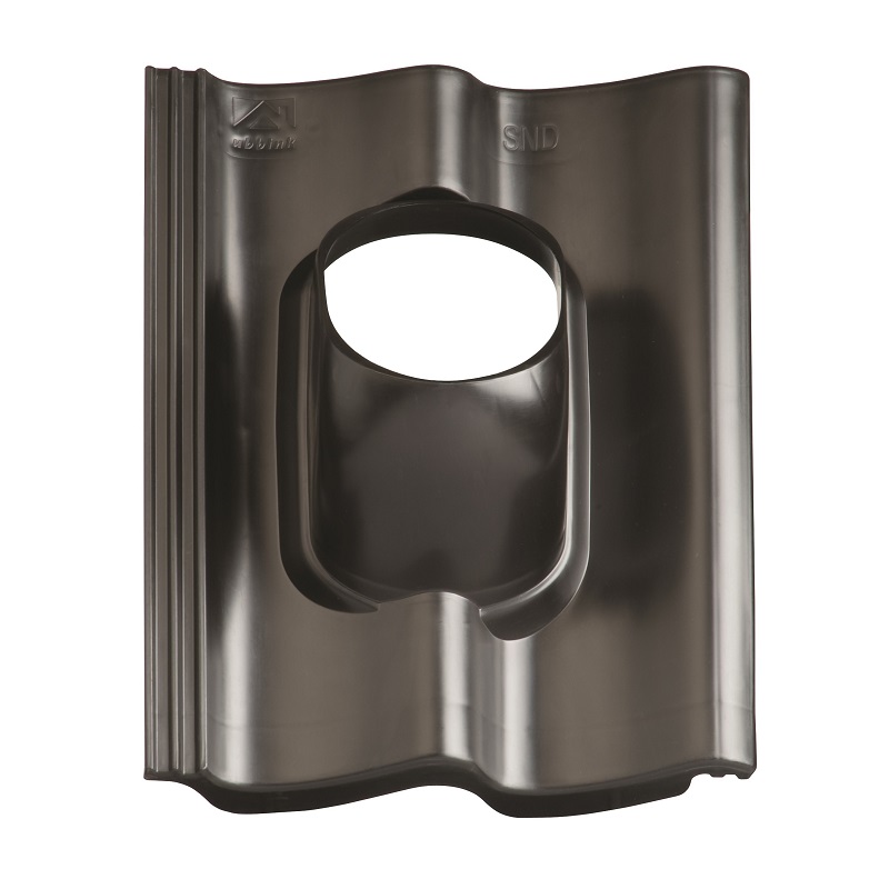 Kunststof Dakpan Sneldek Snd 1-pans, Voor Doorvoer 110 En 131, Dakhelling 25-45° (0170071)
