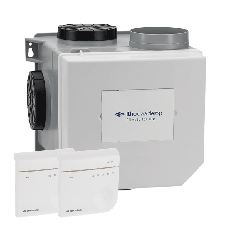 Itho Daalderop Optima2 Cve-s Eco He - Woonhuisventilator - 468 M3/h - Randaarde & Extra Pe