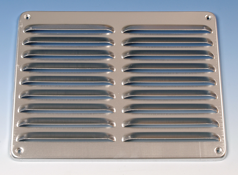 Aluminium Schoepenrooster Opbouw 245 X 195mm - Alu (1-2520a)