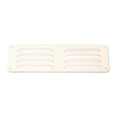 Aluminium Schoepenrooster Opbouw 300 X 90mm - Wit (1-3009w)