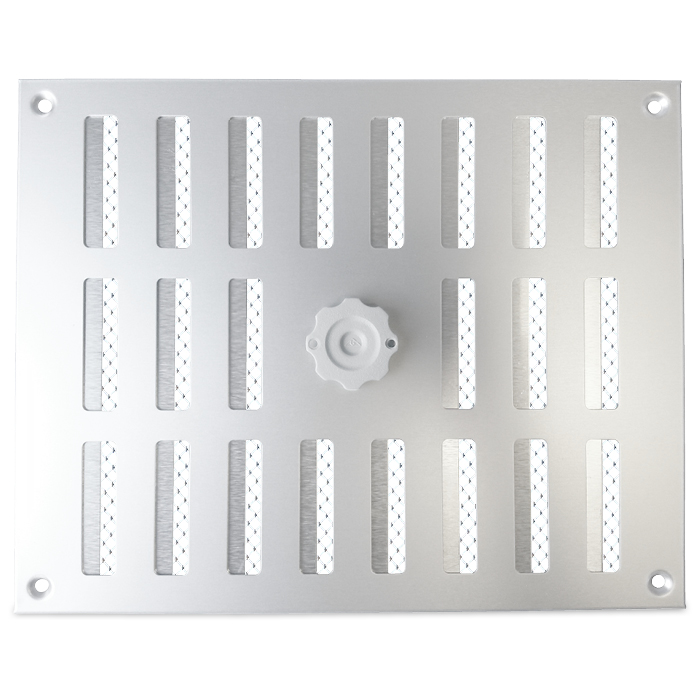 Aluminium Afsluitbaar Schuifrooster Opbouw 245 X 195mm - Alu afbeelding