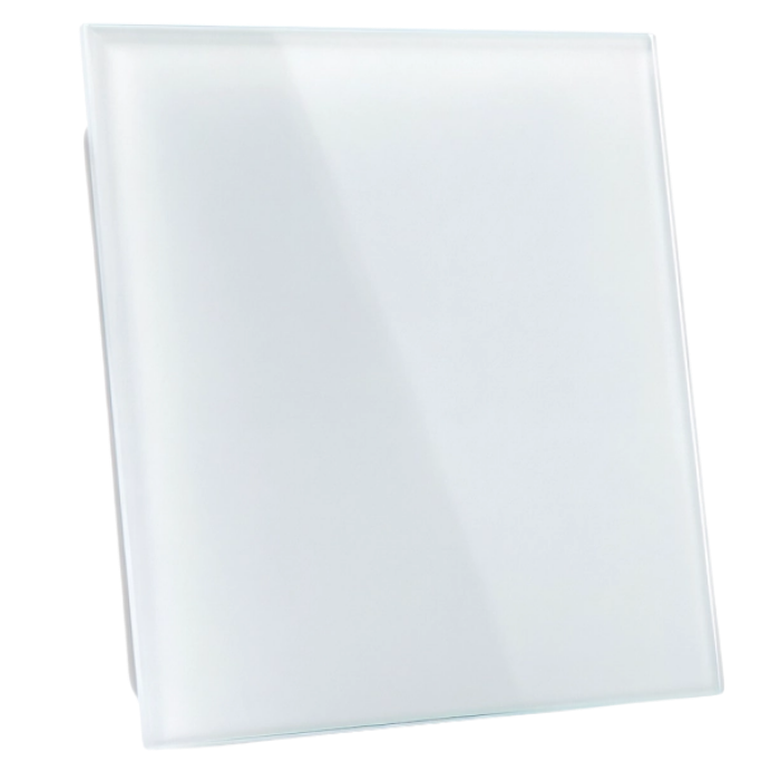 Whisper Pro-design Badkamerventilator - Ø100mm - Met Nalooptimer En Vochtsensor - Vlak Gla