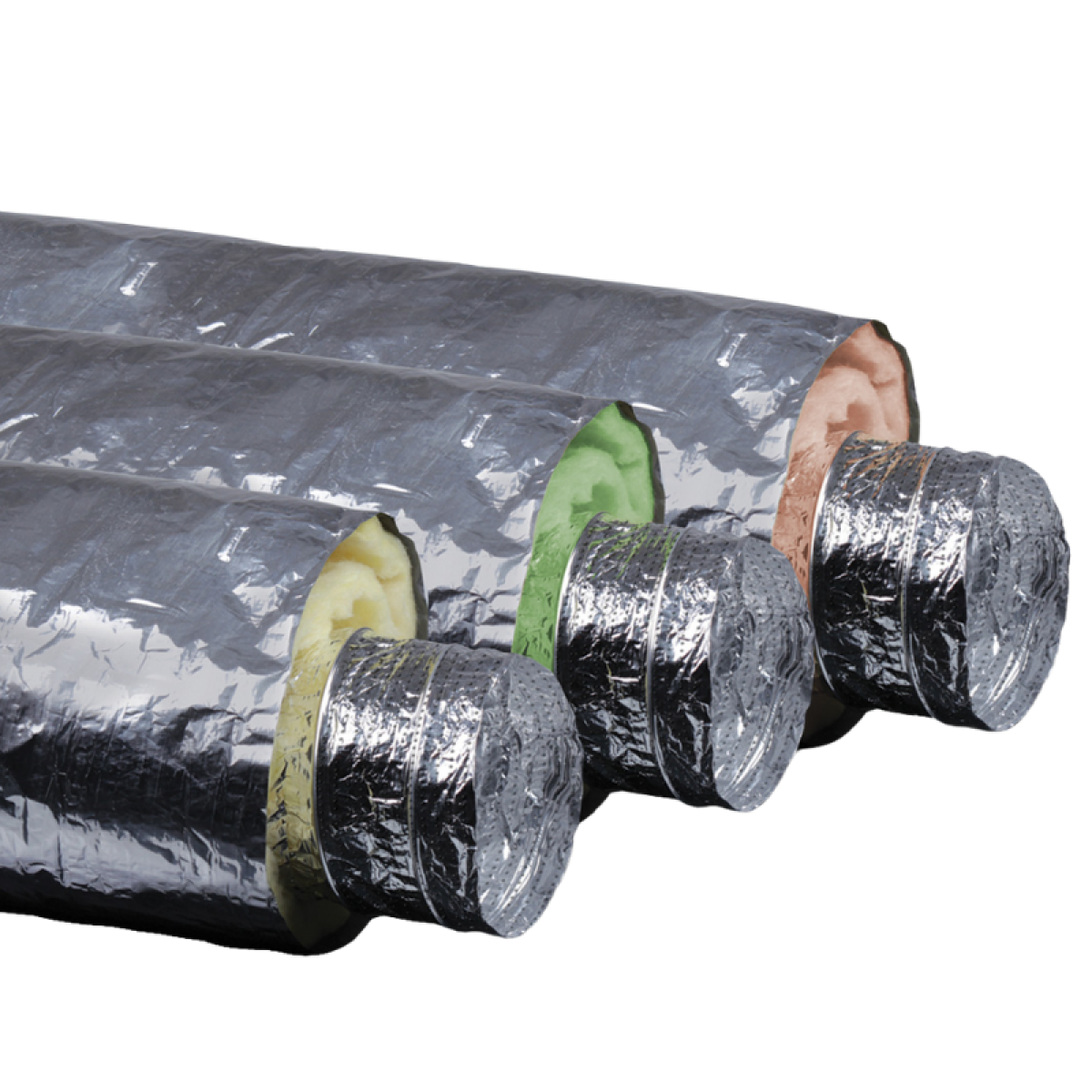 Geïsoleerde Flexibele Ventilatieslang - Ø80mm - Aluminium - Lengte 1 Meter