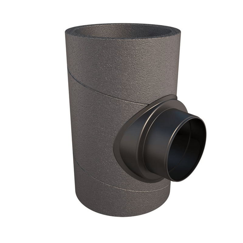 Ubbink Aerfoam - Geïsoleerd Leidingsysteem T-stuk 90° - Ø180mm - Ø125mm - 0188236