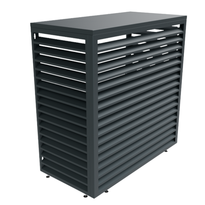 Aircover 1200 - Ral7016 - Luxe (airco) Buitenunit Omkasting - 120 X 110 X 65 Cm
