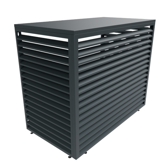 Aircover 1700 - Ral7016 - Luxe (airco) Buitenunit Omkasting - 170 X 130 X 75 Cm