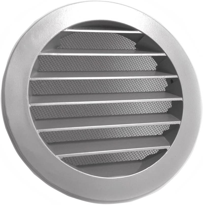 Rond Buitenluchtrooster Ø 150mm Aluminium Met Fijnmazig Muggengaas