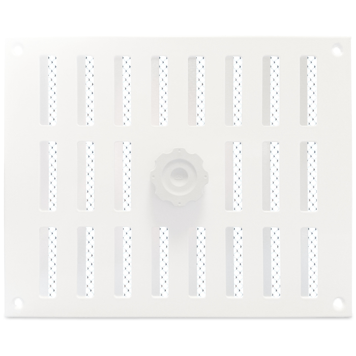 Aluminium Afsluitbaar Schuifrooster Opbouw 245 X 195mm - Wit (3-2520w)