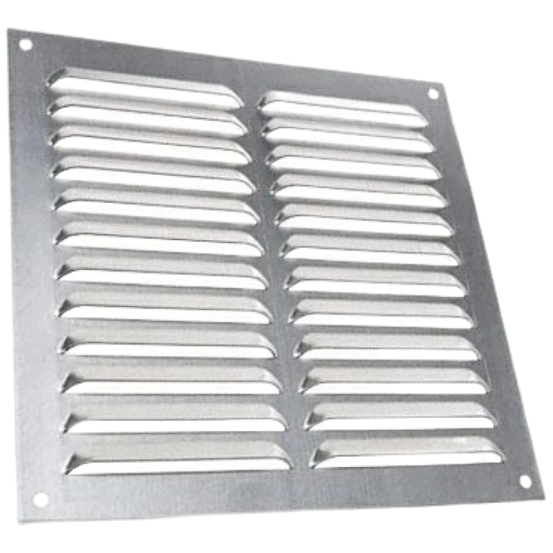 Aluminium Schoepenrooster Opbouw 250 X 250mm - *rvs 304* (1-2525i)