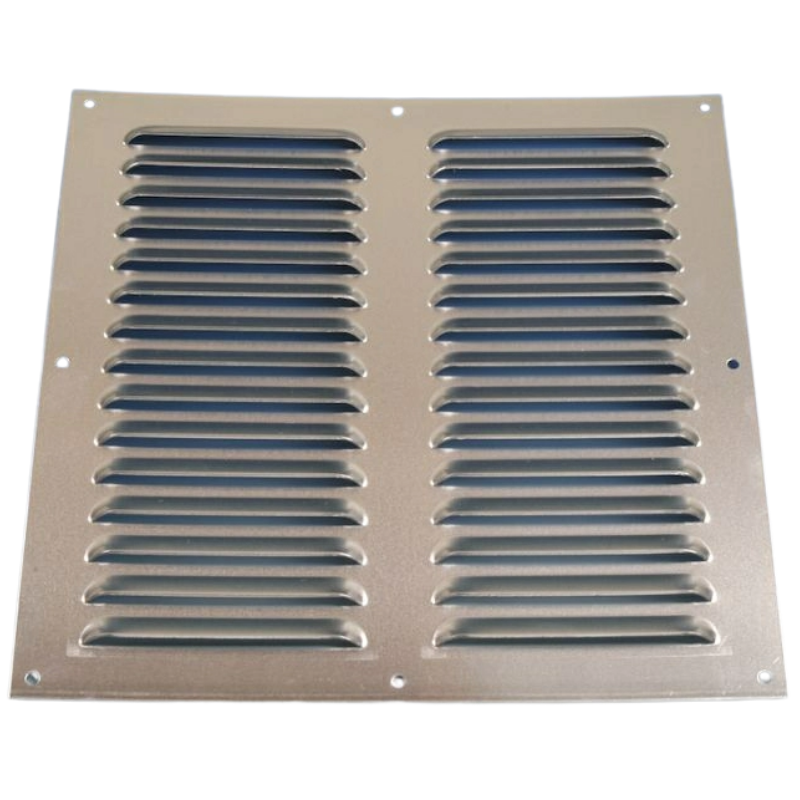 Aluminium Schoepenrooster Opbouw 400 X 400mm - Alu (1-4040a)