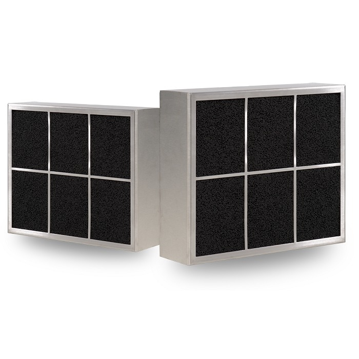 Purivent Carre Filter Voor Inbouw Afzuigkap - 825 M3/h - 450 X 250mm - Aansluiting Ø 120mm