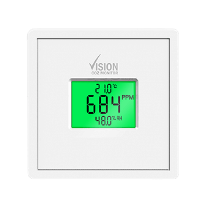 Vision Co2 Monitor Met Datalogger, Temperatuur-en-vocht-sensor