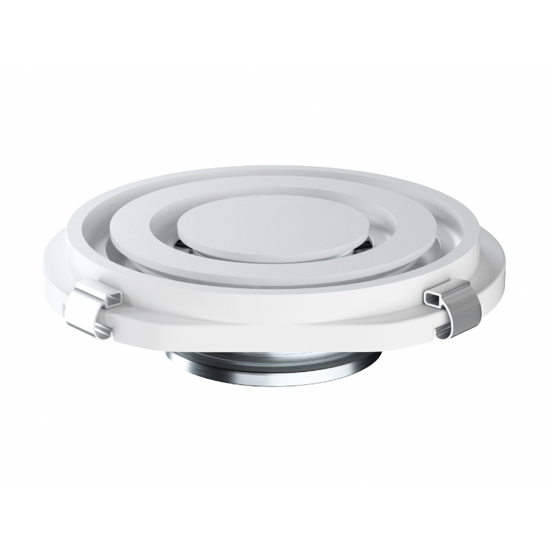 Circle - Instucbaar Frameloos Ventiel - 2 Cirkels - Ø160mm - Toevoer & Afvoer