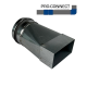 Verloopstuk symmetrisch rechthoekig 110 x 55mm naar rond Ø 100mm - Staal [Pro-C]thumbnail