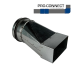 Verloopstuk Asymmetrisch rechthoekig 110 x 55mm naar rond Ø 100mm - Staal [Pro-C]thumbnail