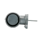 Regelklep Ø 200mm met motorstoel voor montage servomotor - luchtdicht - met afdichtingsrubberthumbnail
