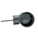 Regelklep Ø 150mm met motorstoel voor montage servomotor - luchtdicht - met afdichtingsrubberthumbnail
