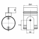 Regelklep Ø 100mm met motorstoel voor montage servomotor - luchtdicht - met afdichtingsrubberthumbnail Regelklep Ø 100mm met motorstoel voor montage servomotor - luchtdicht - met afdichtingsrubberthumbnail