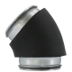 Geïsoleerde Bocht 45º - Ø 160mm - geperst - SAFE - 13mm isolatiethumbnail