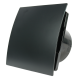 Whisper Pro-Design badkamerventilator - Ø100mm - met nalooptimer - gebogen kunststof - mat zwart - zwarte ventilatorthumbnail