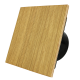 Whisper Pro-Design badkamerventilator - Ø100mm - met nalooptimer - vlak hout - zwarte ventilatorthumbnail