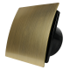 Whisper Pro-Design badkamerventilator - Ø125mm - met nalooptimer + vochtsensor - kunststof - goud - zwarte ventilatorthumbnail