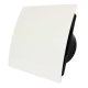 Whisper Pro-Design badkamerventilator - Ø125mm - met nalooptimer + vochtsensor - gebogen kunststof - wit - zwarte ventilatorthumbnail