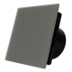 Whisper Pro-Design badkamerventilator - Ø125mm - met nalooptimer - vlak glas - mat grijs - zwarte ventilatorthumbnail