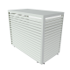 Aircover 1700 - RAL9016 - Luxe (airco) buitenunit omkasting - 170 x 130 x 75 cmthumbnail Aircover 1700 - RAL9016 - Luxe (airco) buitenunit omkasting - 170 x 130 x 75 cmthumbnail