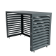 Aircover 1100 - RAL7016 - Luxe (airco) buitenunit omkasting - 110 x 80 x 54 cmthumbnail Aircover 1100 - RAL7016 - Luxe (airco) buitenunit omkasting - 110 x 80 x 54 cmthumbnail
