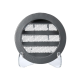 Rond buitenluchtrooster Ø 80mm aluminium met fijnmazig muggengaas thumbnail