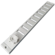 Aluminium afsluitbaar schuifrooster opbouw 500 x 150mm - Geanodiseerd (3-5015AA)thumbnail