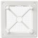Design ventilatierooster vierkant (afvoer & toevoer) Ø125mm - kunststof - wit thumbnail