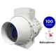 Blauberg TURBO-E-100T Buisventilator MET NALOOPTIMER - 187 m3/h - aansluiting 100mmthumbnail