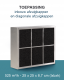 PuriVent CARRE filter voor inbouw afzuigkap - 525 m3/h - 250 x 250mm - aansluiting Ø 120mmthumbnail