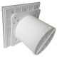Pro-Design badkamer/toilet ventilator - STANDAARD (KW100) - Ø100mm - vlak GLAS - mat witthumbnail