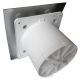 Pro-Design badkamer/toilet ventilator - STANDAARD (KW100) - Ø100mm - RVS gebogen thumbnail