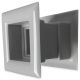Vierkante deurroosters 29 x 29mm - kunststof grijs - set van 3 stuksthumbnail