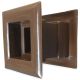 Vierkant deurrooster 29 x 29mm - kunststof bruinthumbnail