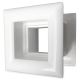 Vierkante deurroosters 29 x 29mm - kunststof wit - set van 3 stuksthumbnail