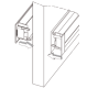 Duco DoorVent 436 x 58mm - WIT RAL9010thumbnail