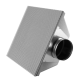 "EasyPlenum" voor LUCHTAFVOER - aansluiting 250mm - met geperforeerd roosterthumbnail