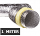 Geïsoleerde flexibele ventilatieslang - Ø125mm - Aluminium - Lengte 1 METER thumbnail
