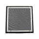 Buitenmuurrooster aluminium (LxH) 400x400mm - zwartthumbnail