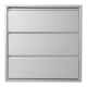 Overdrukrooster opbouw - 855 x 855mm - grote lamellen (12HD-8686AA)thumbnail